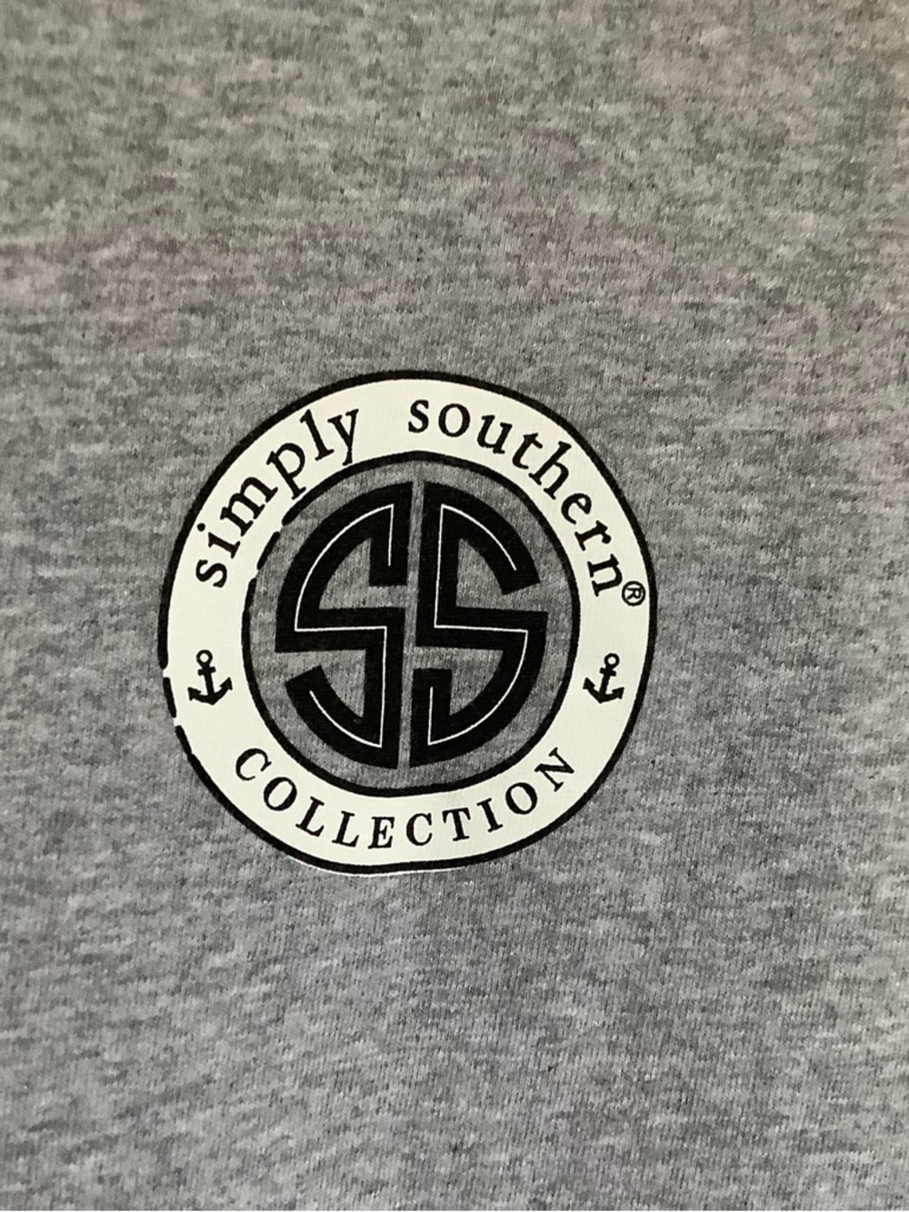 Simply Southern Gray Short Sleeve Tee with Soccer Graphic - Picture 7 of 8